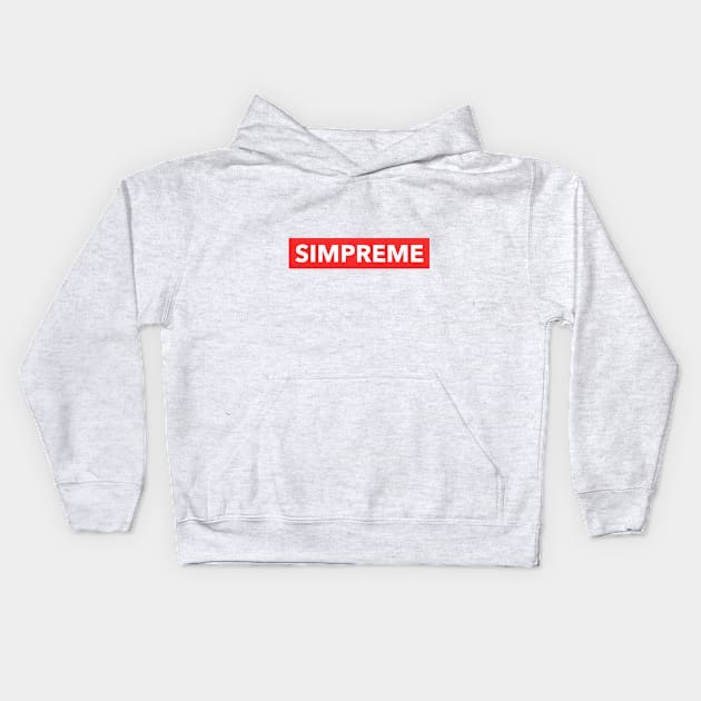 Simpreme - Gen Z Slang Kids Hoodie by Websterish